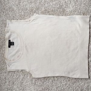 Sleeveless cream top